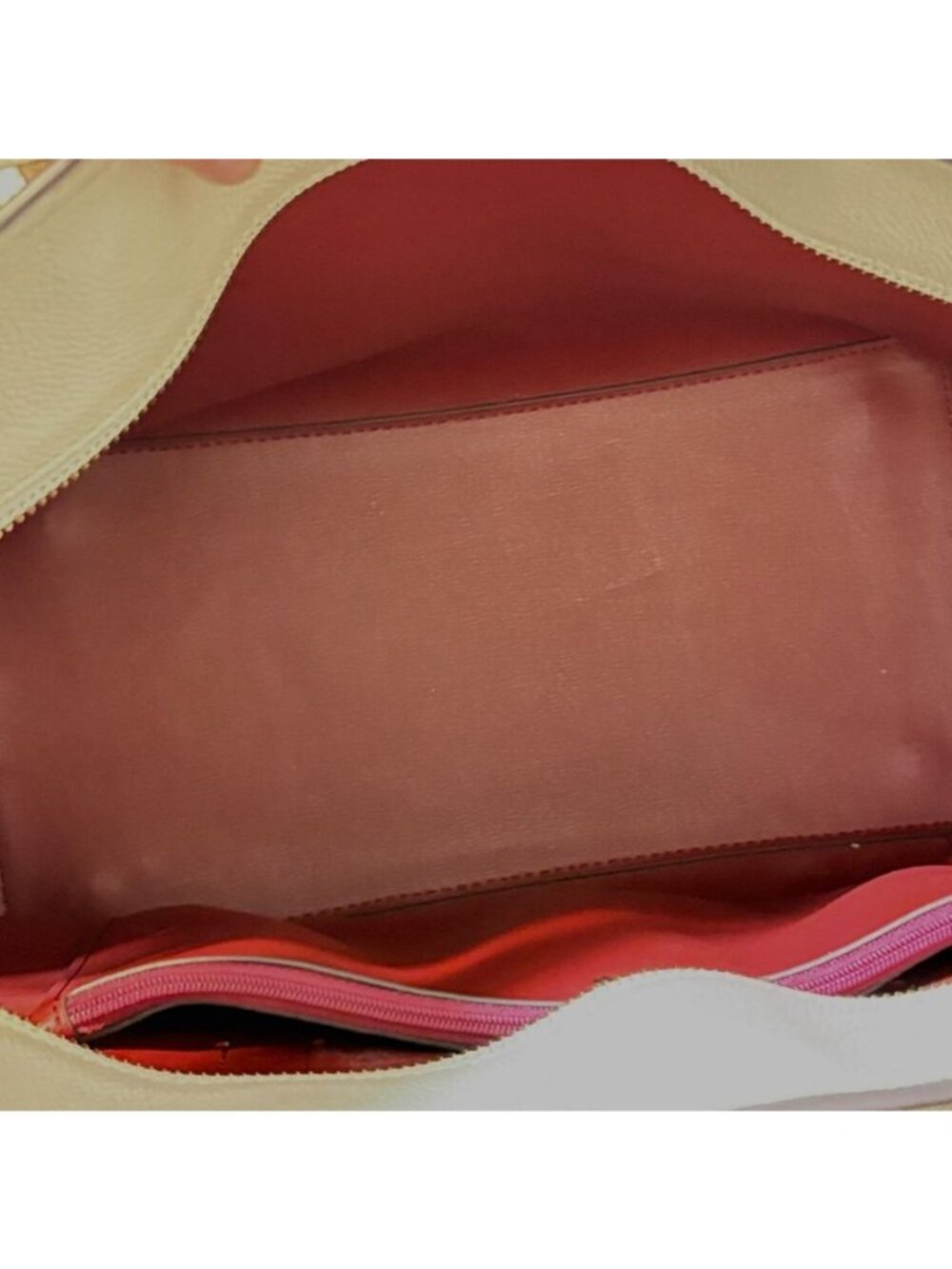 Kate Spade Large Margaux Leather Tote Cream Vanilla Classic Travel Work - Picture 13 of 13